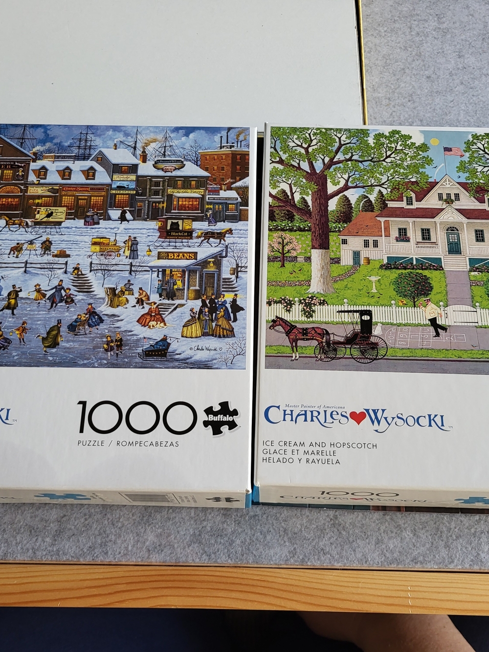 Charles Wysocki 1000-Piece Puzzles Lot Of 2